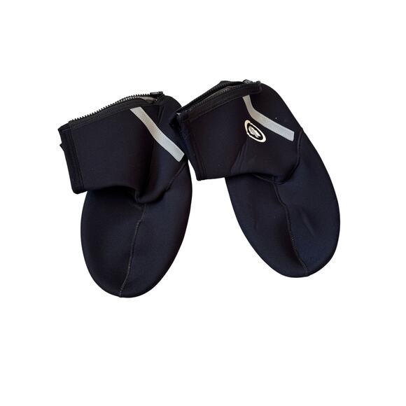 Neoprene Cycling Shoe Covers Black Winter Size 11.5" - Picture 1 of 4